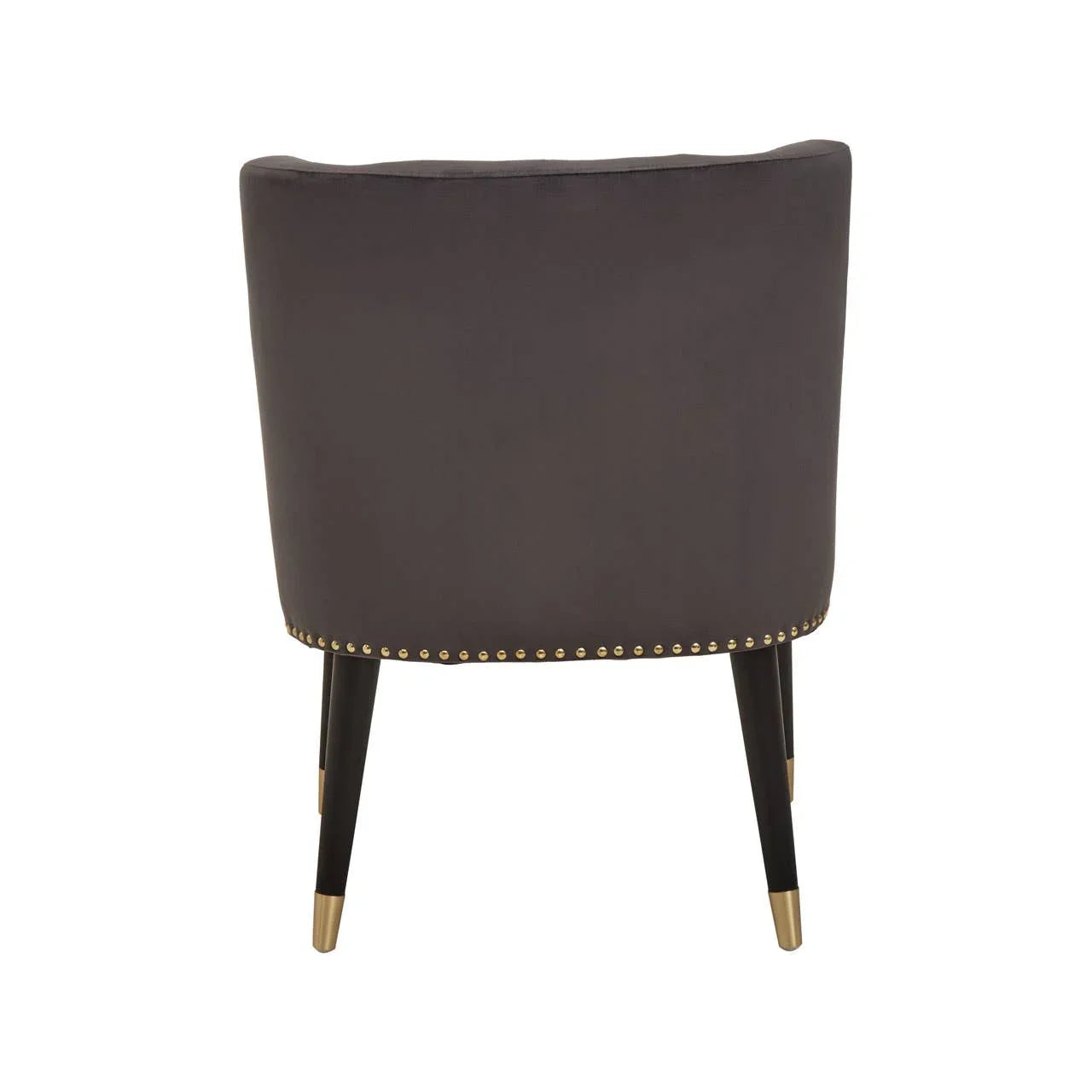 Luxe Grey Velvet Accent Chair