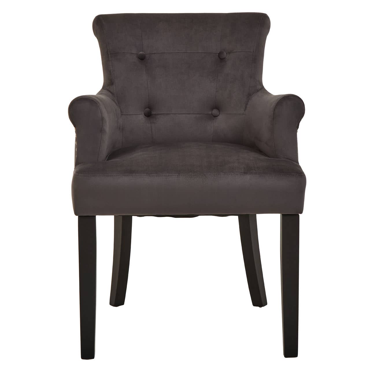 Plush Velvet Ring Back Chair