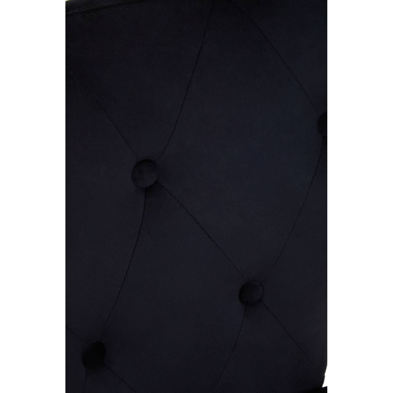 Sleek Black Upholstered Barstool