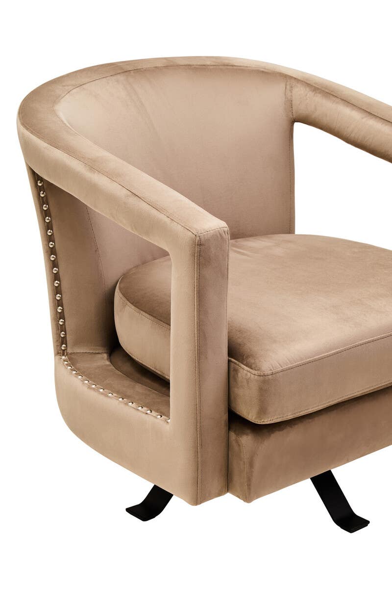 Luxe Velvet Swivel Accent Chair