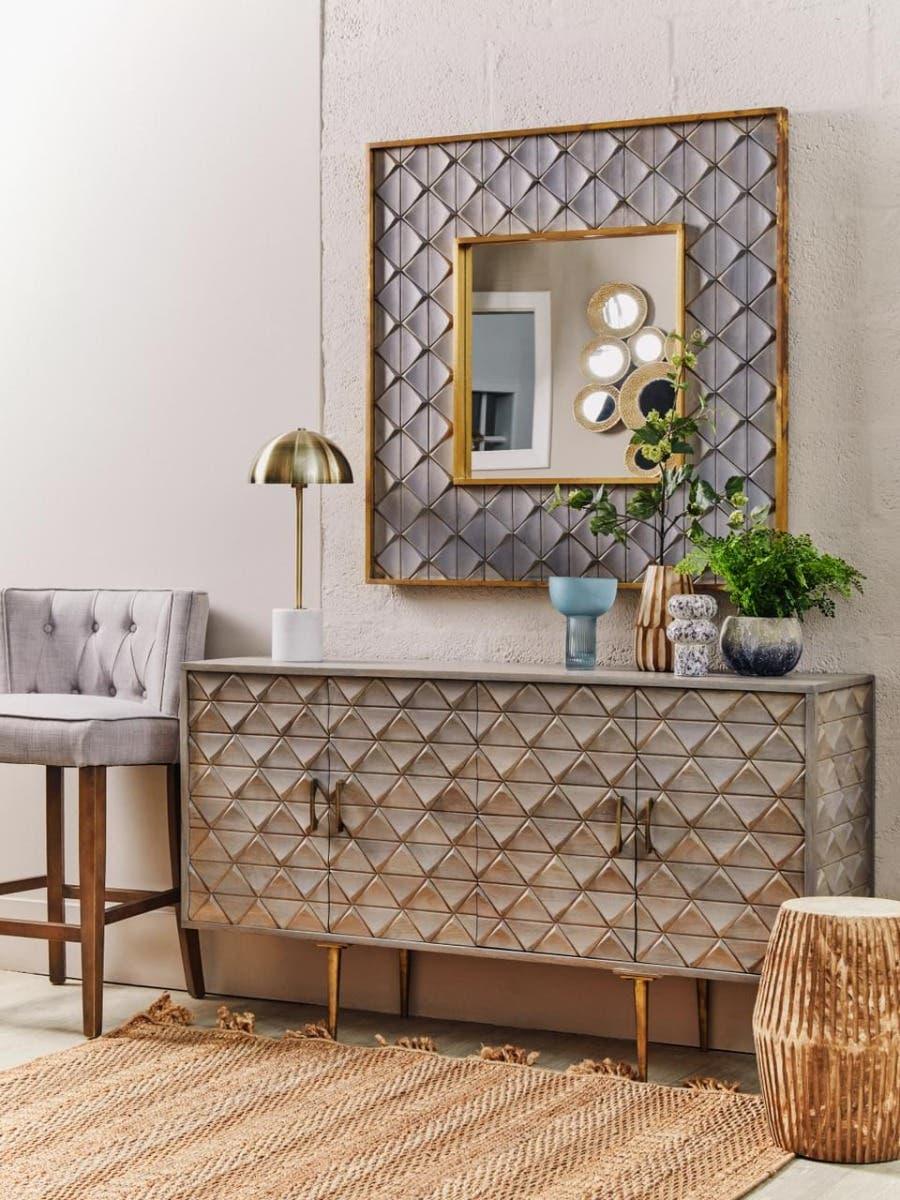 Modern Grey Button Tufted Chair