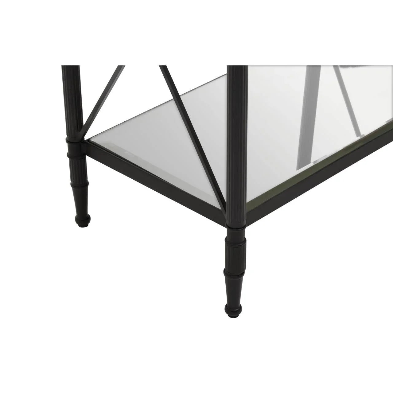 Monochrome Glass Side Table
