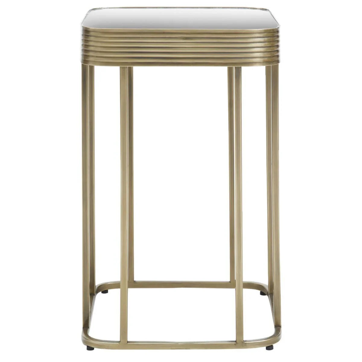 Golden Frame Mirrored Glass Table