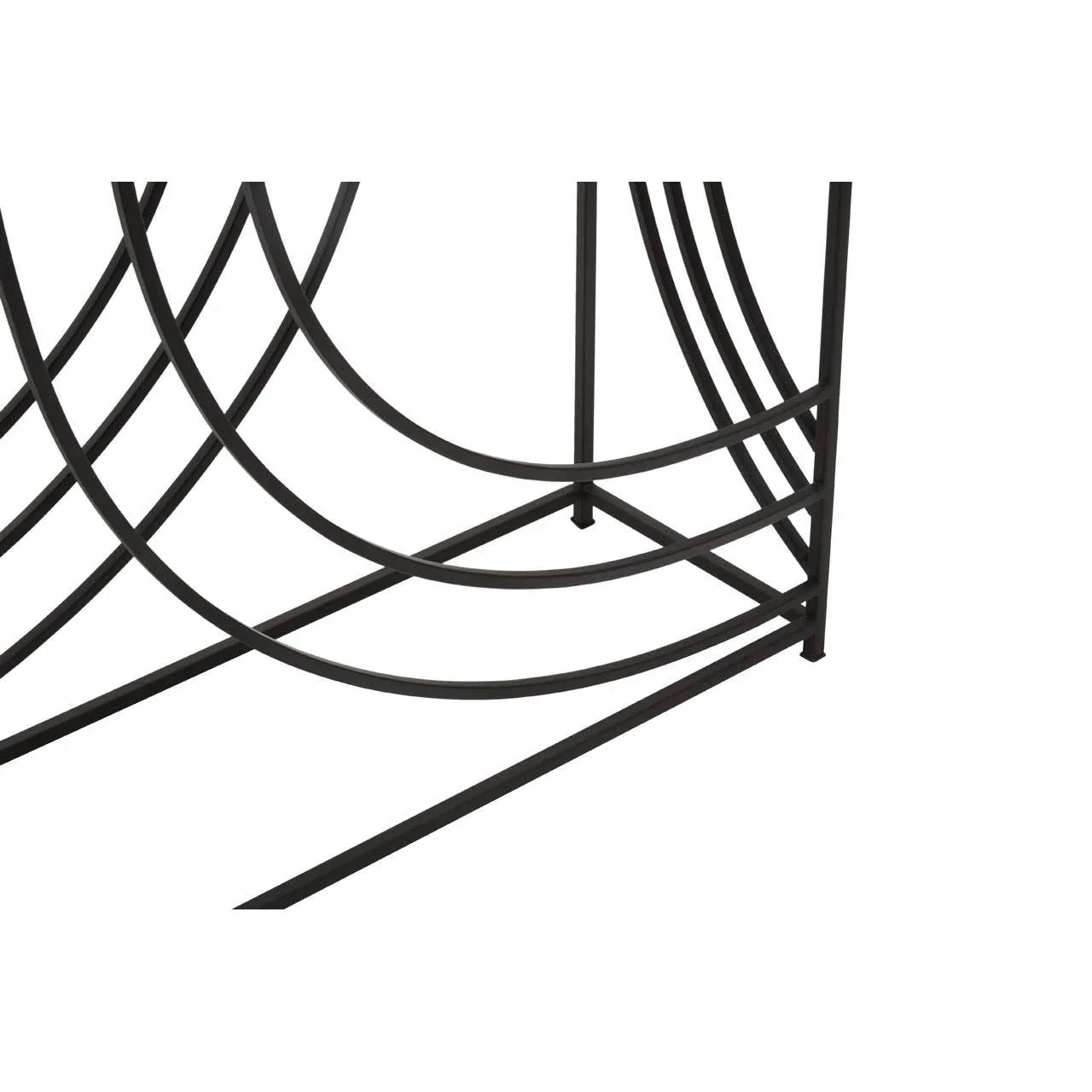 Reflective Industrial Chic Console Table