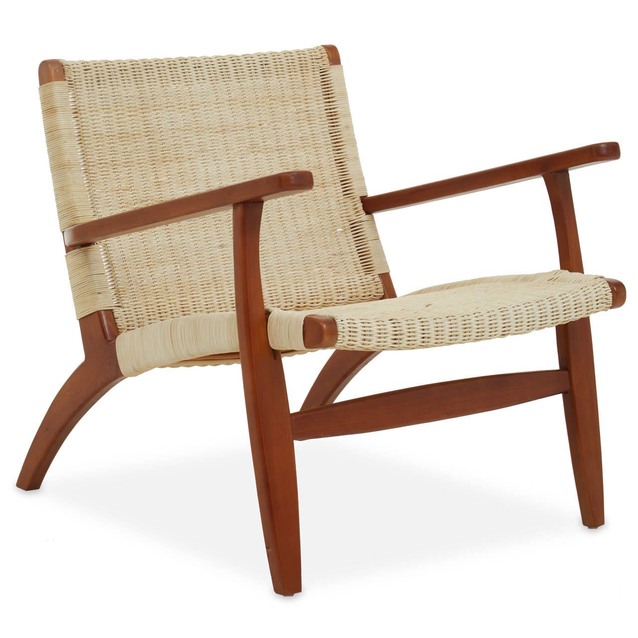 Natural Rattan Wood Armchair