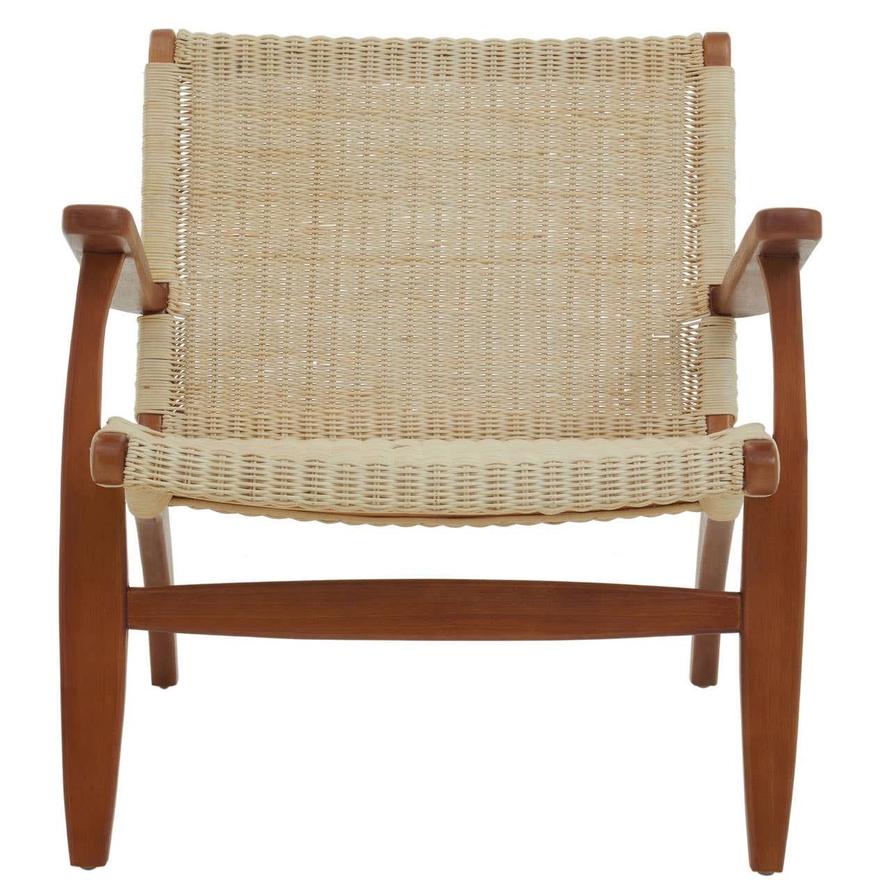 Natural Rattan Wood Armchair