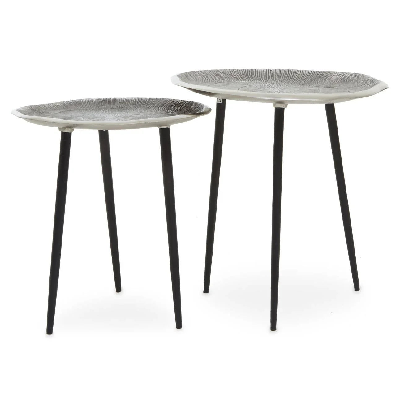 Silver Oak Side Tables Duo