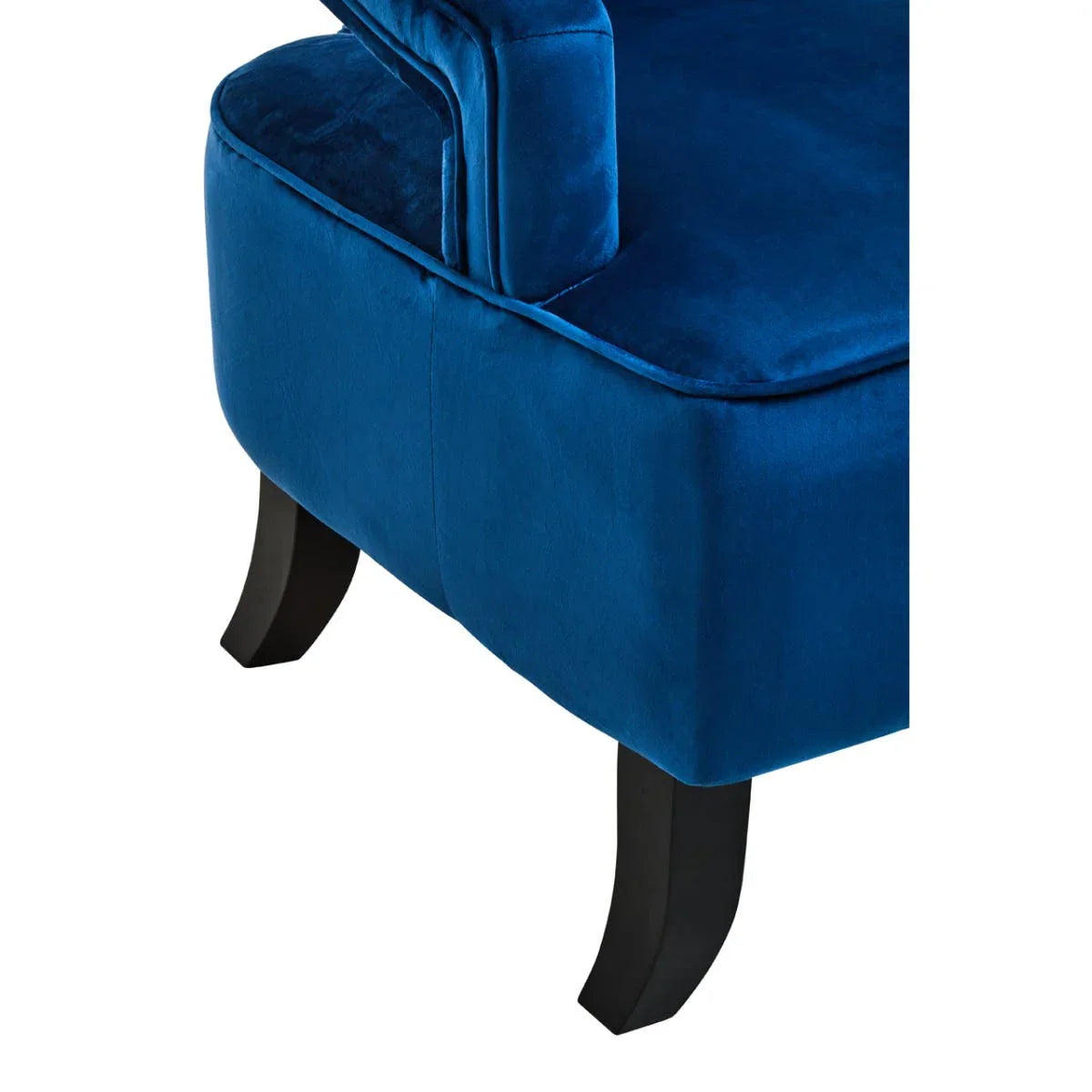 Midnight Blue Velvet Accent Chair