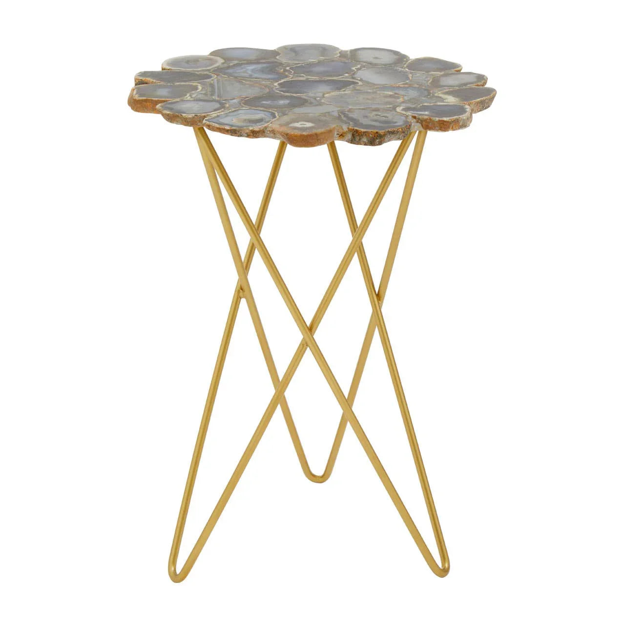 Agate Gold Side Table