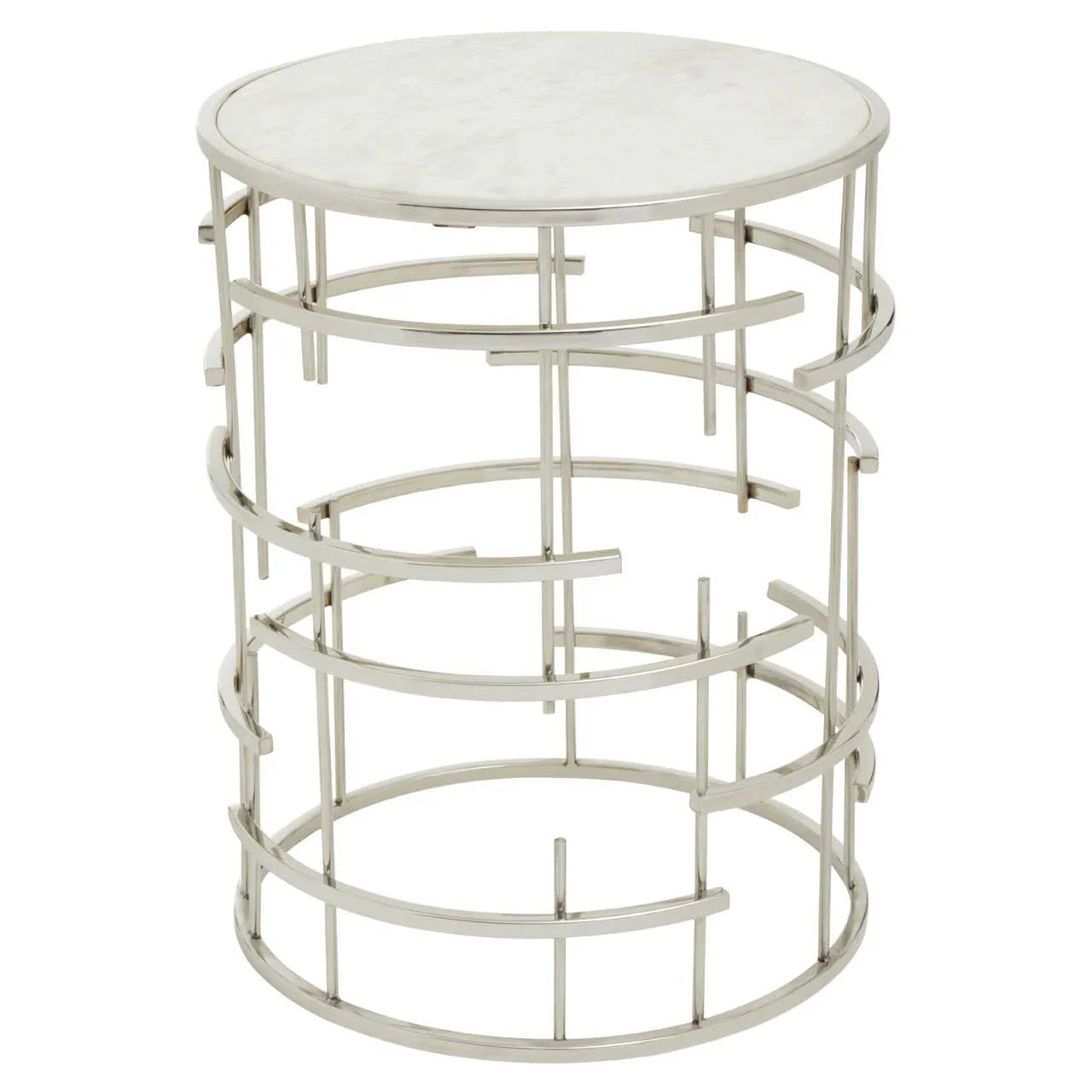 Marble Steel Side Table
