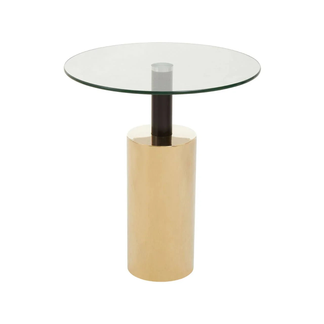Gold Glass Side Table
