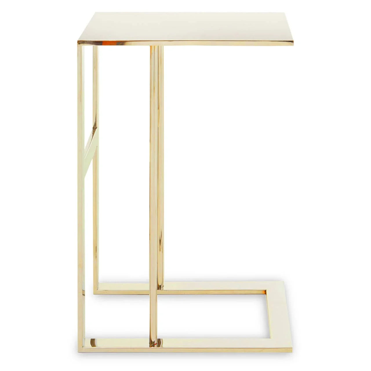Golden C-Shape Luxe Table