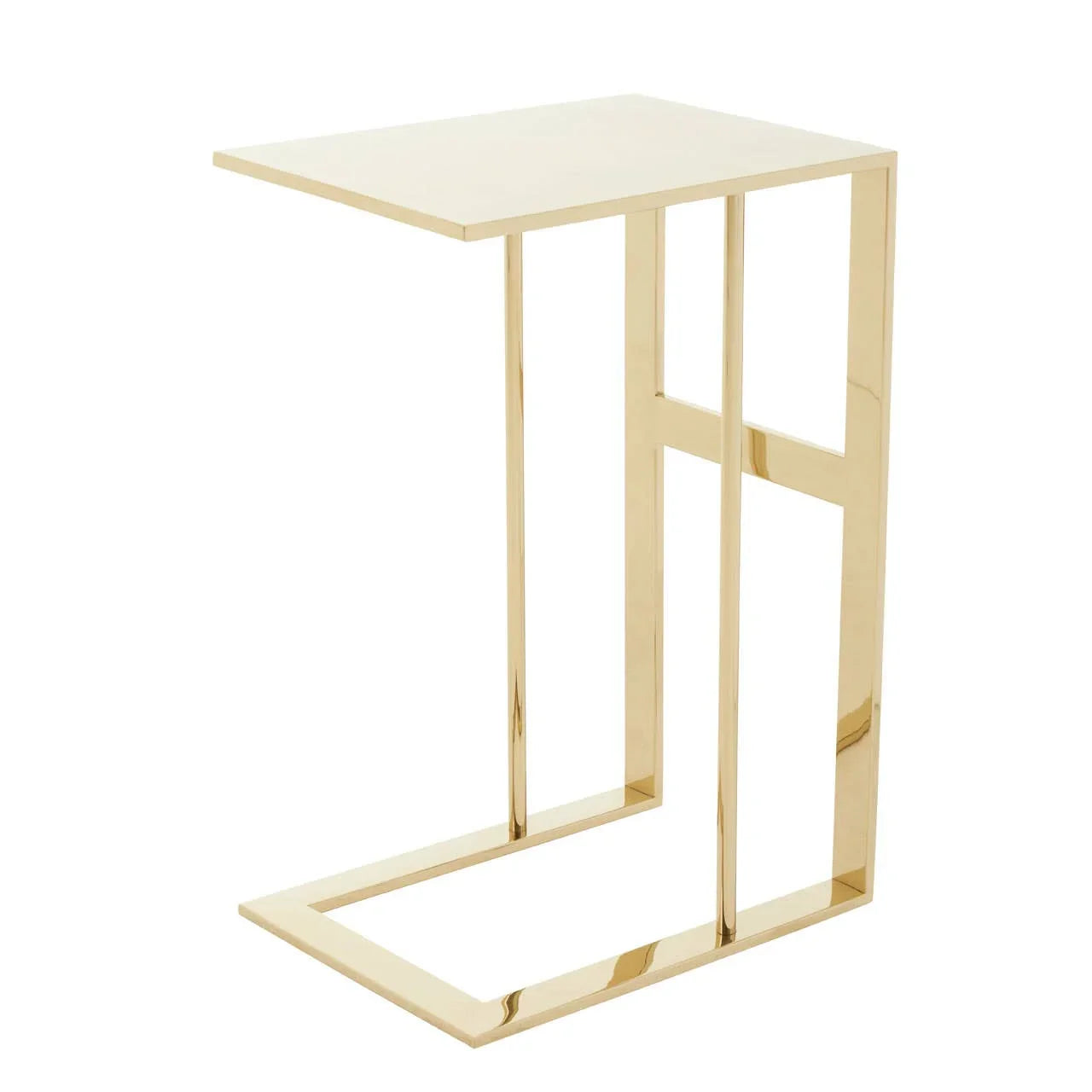 Golden C-Shape Luxe Table