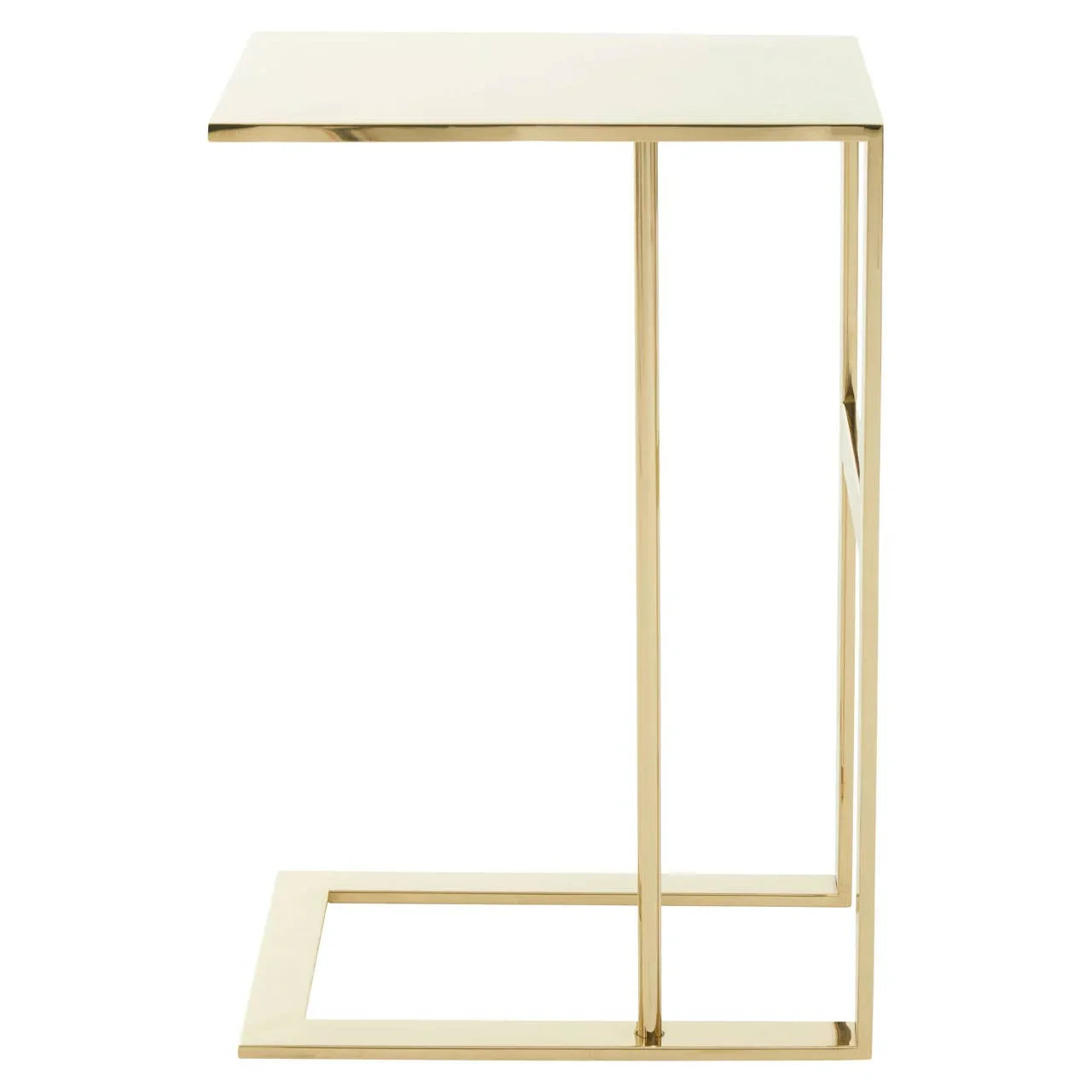 Golden C-Shape Luxe Table