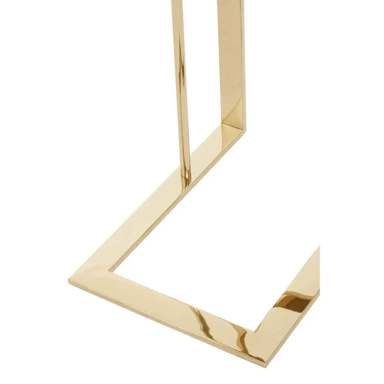 Golden C-Shape Luxe Table