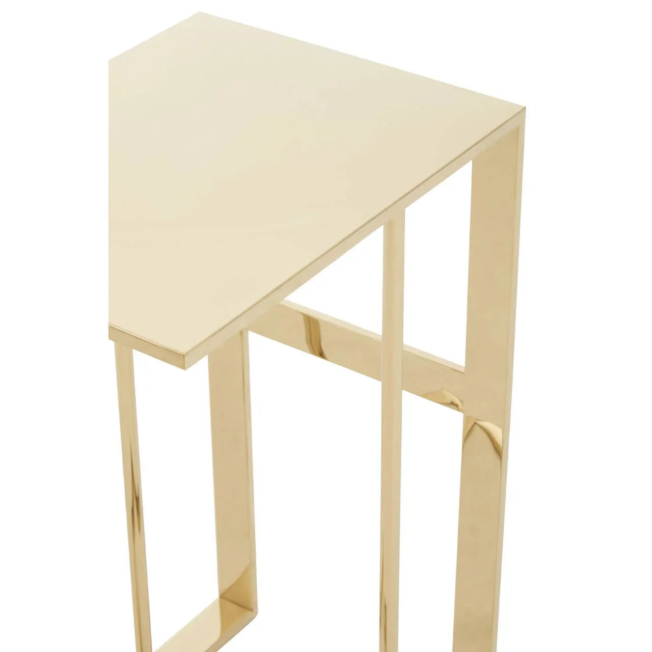 Golden C-Shape Luxe Table