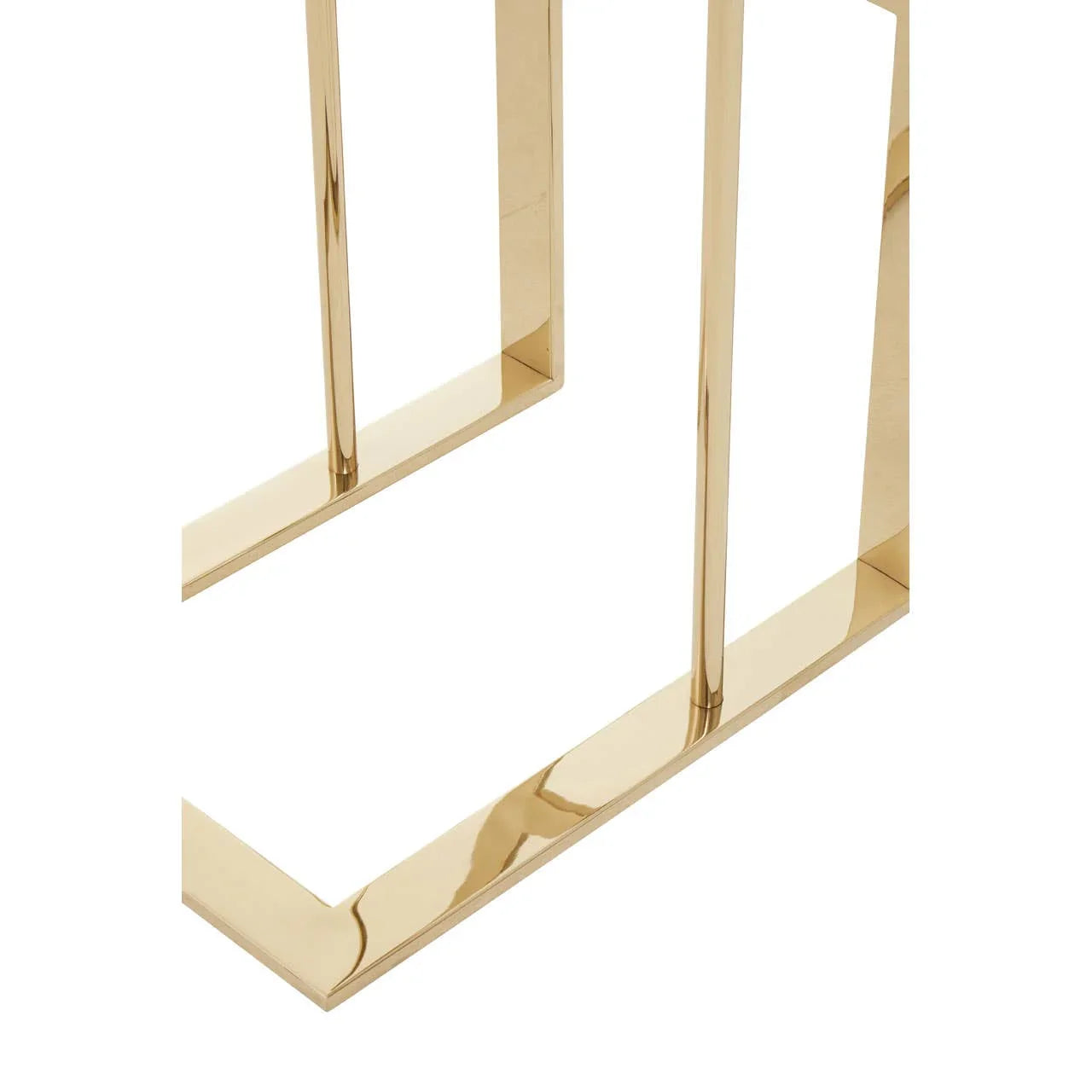 Golden C-Shape Luxe Table