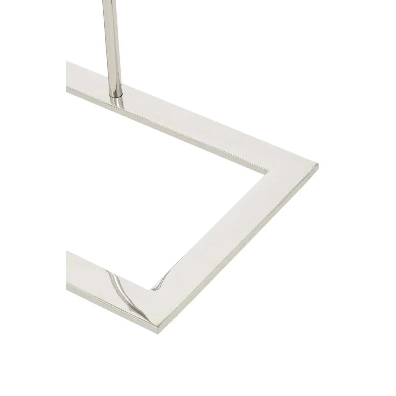 Luxury Silver C-Shape Side Table