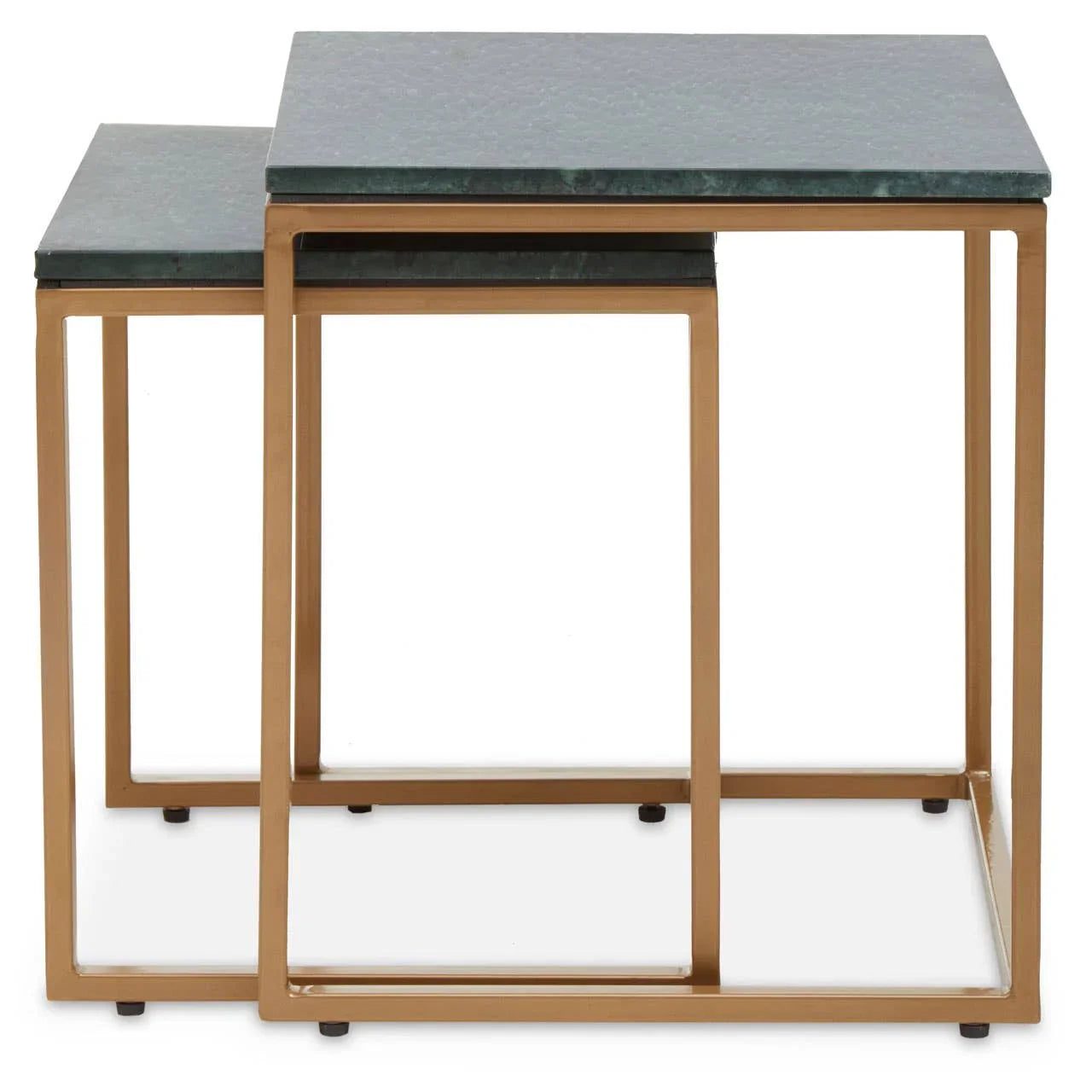 Green Marble Nesting Tables Set