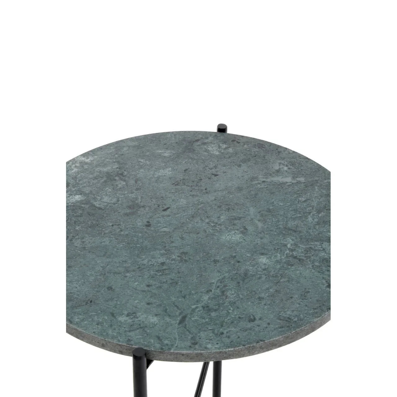 Marble Green Round Side Table