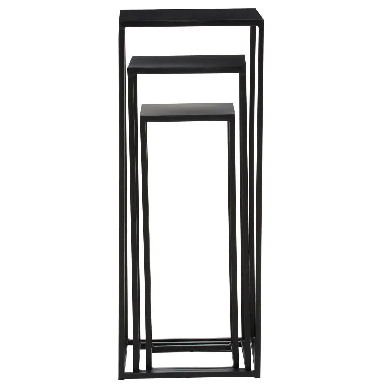 Black Square Nesting Side Tables
