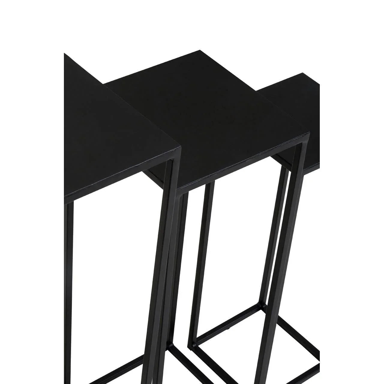 Black Square Nesting Side Tables