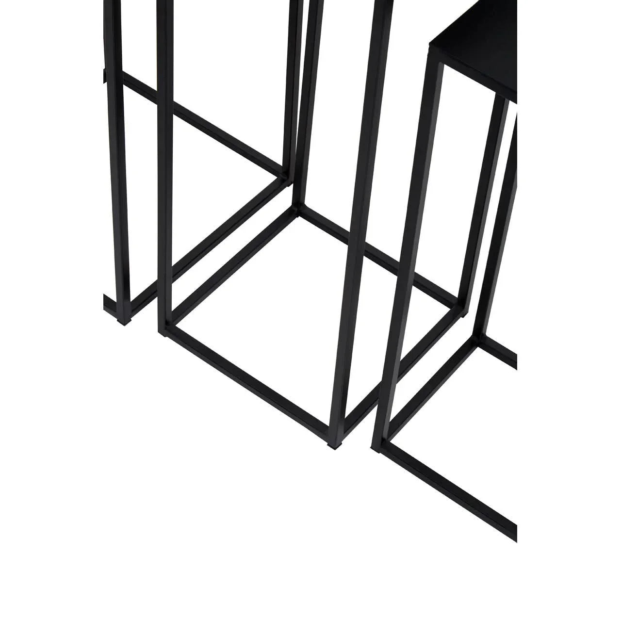 Black Square Nesting Side Tables