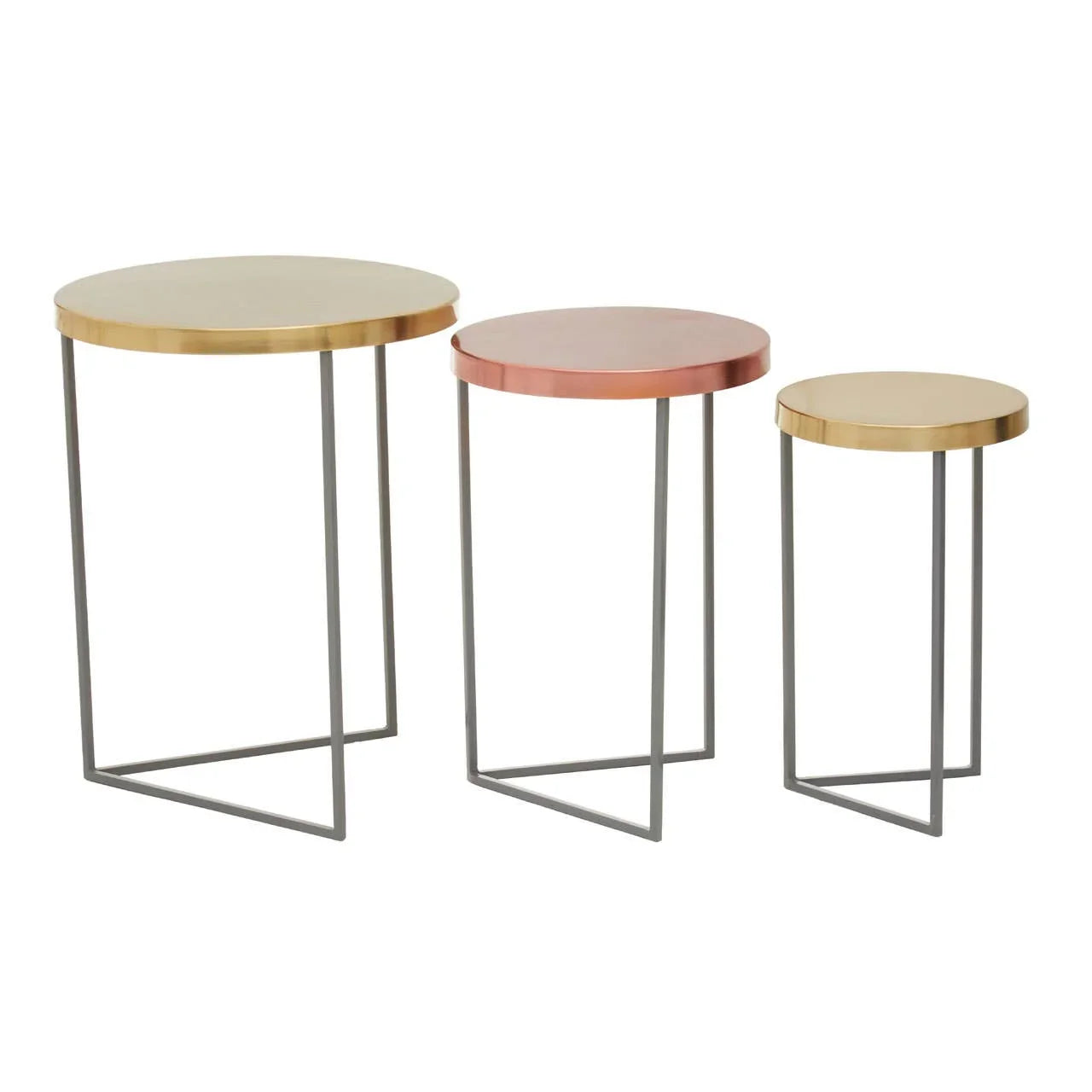 Title Modern Nesting Metal Tables