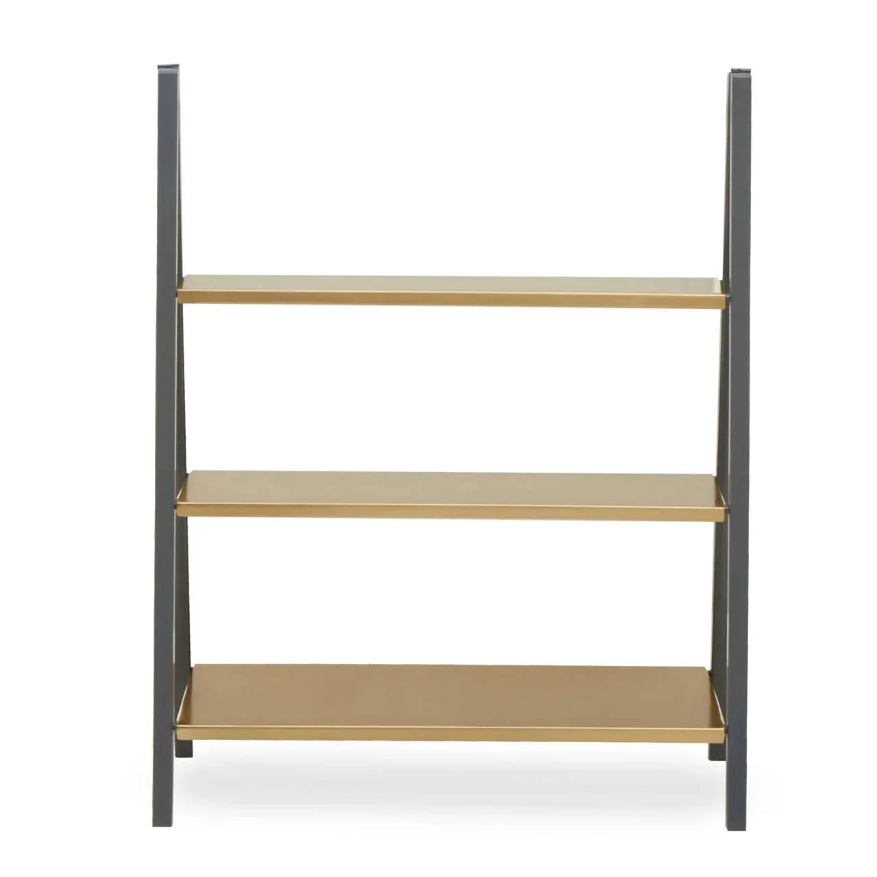 Gold & Grey Metal Shelf