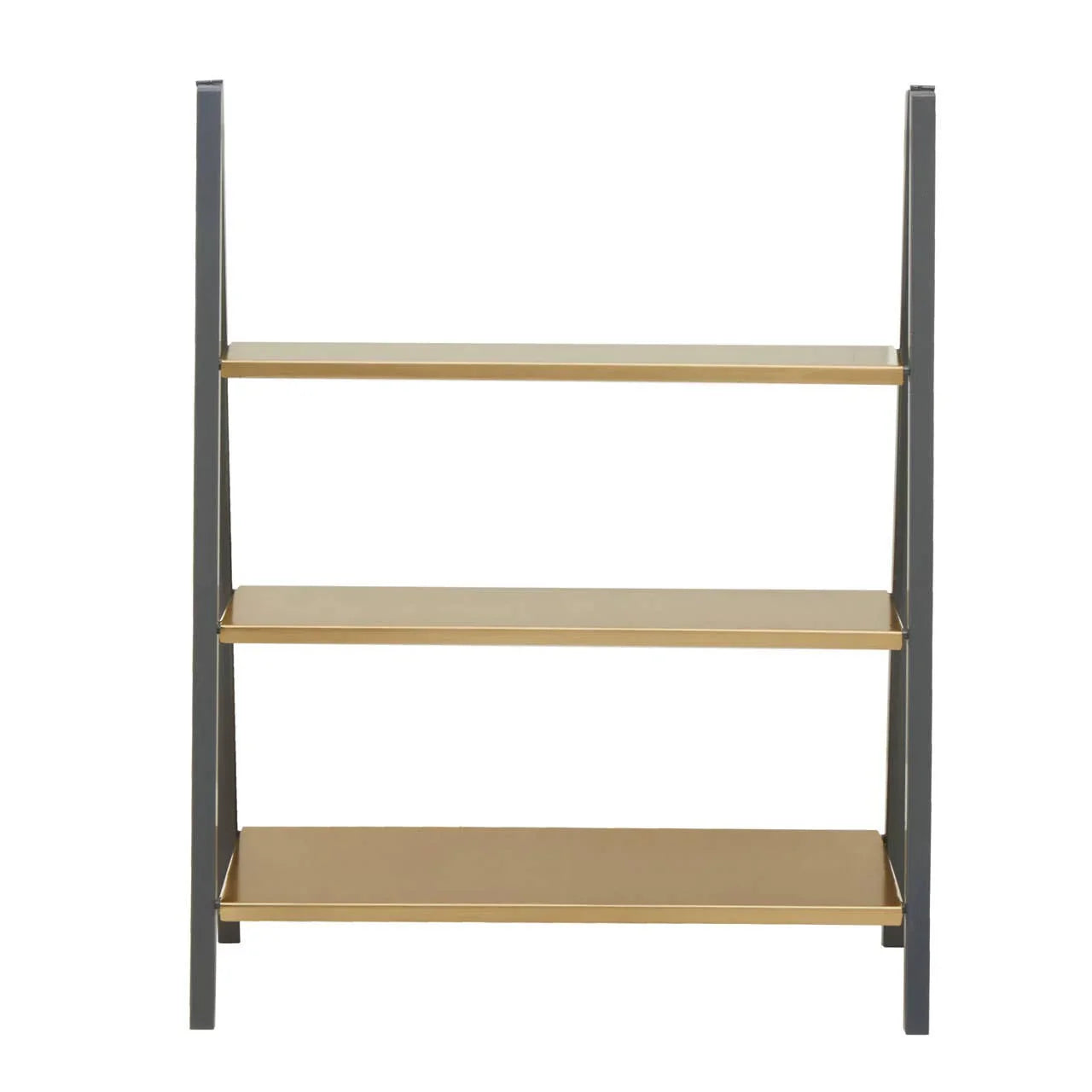 Gold & Grey Metal Shelf