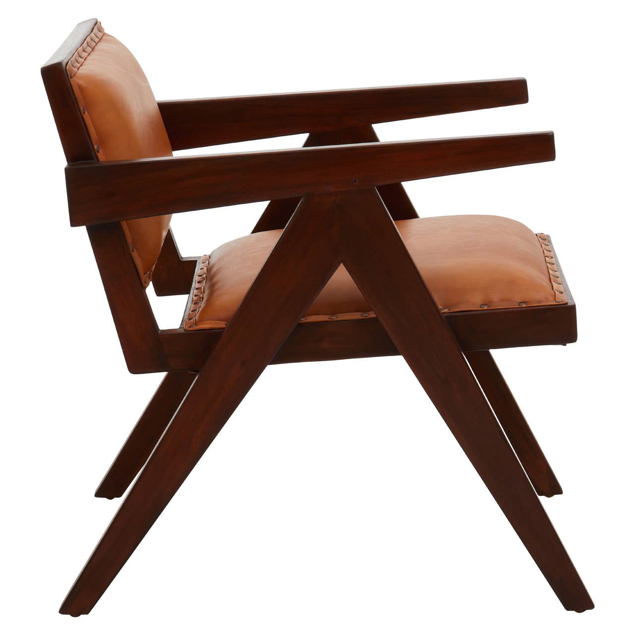 Modern Leather Accent Chair