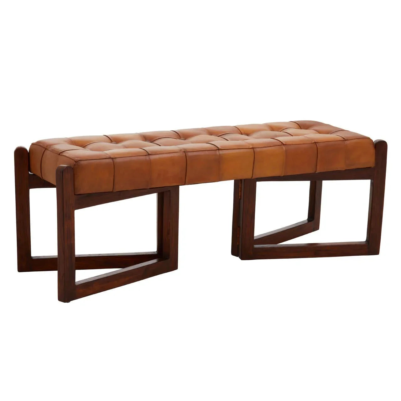 Luxe Leather Bench