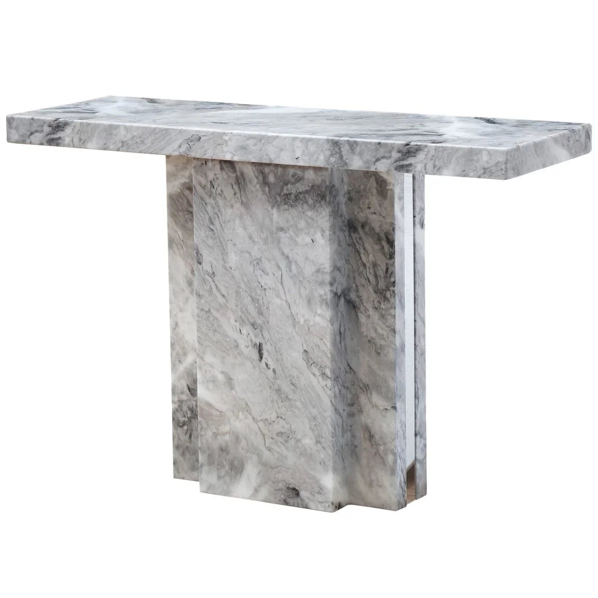 Grey Marble Console Elegance