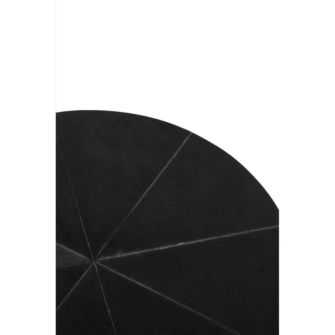 Gold Geometric Round Side Table