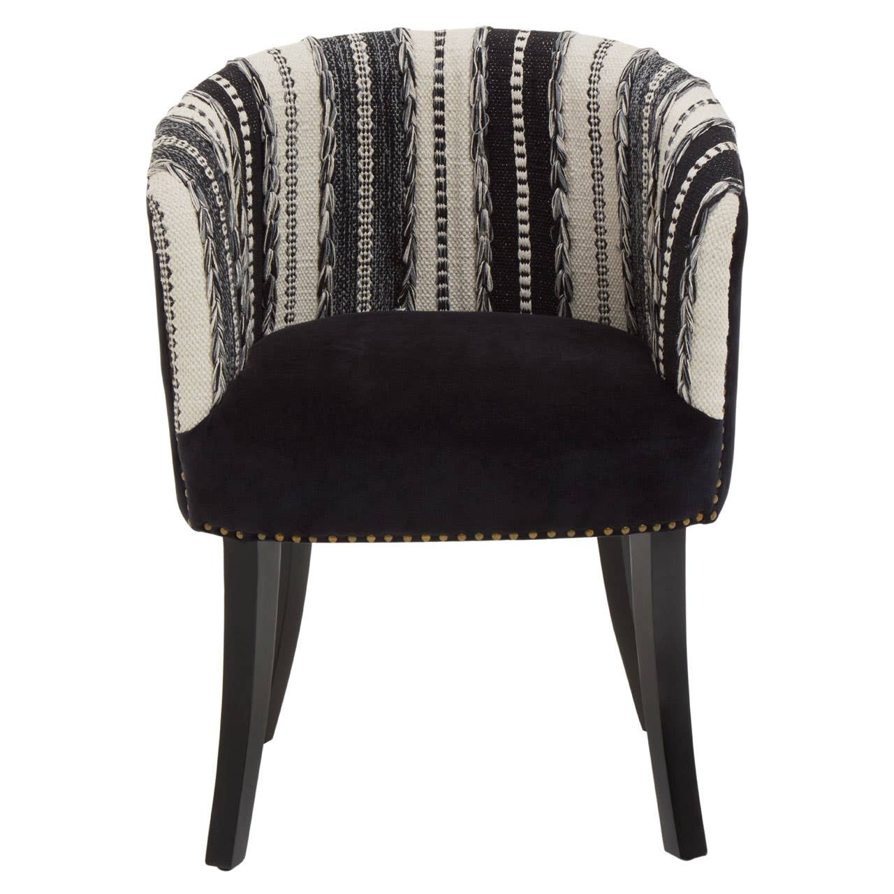 Artisanal Velvet Accent Chair
