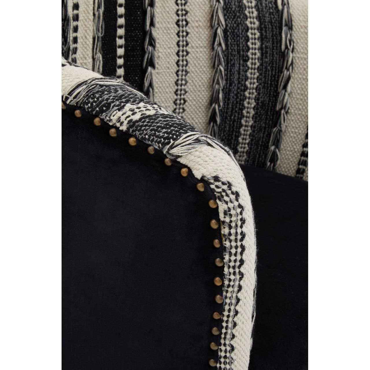 Artisanal Velvet Accent Chair