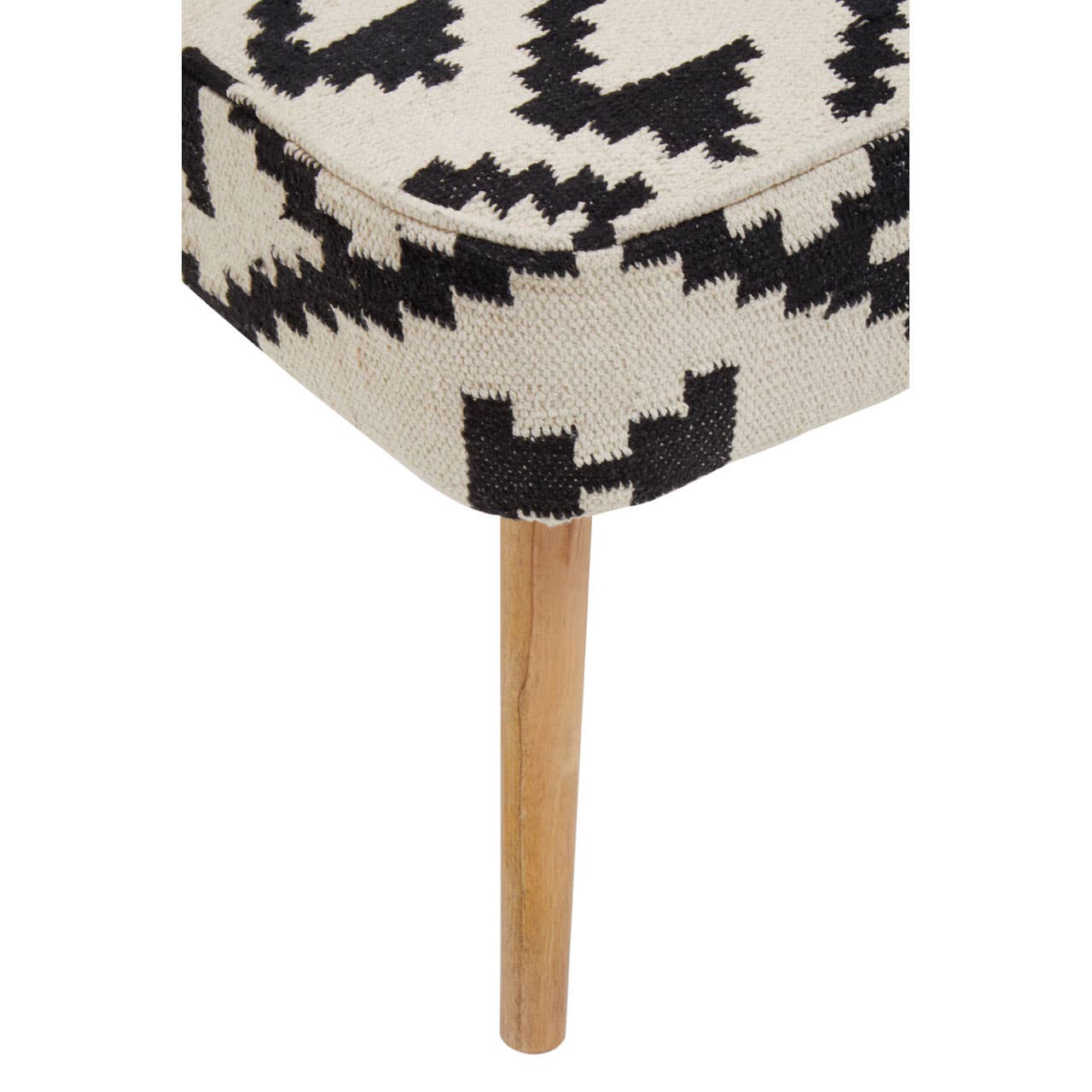 Geometric Pattern Upholstered Accent Chair