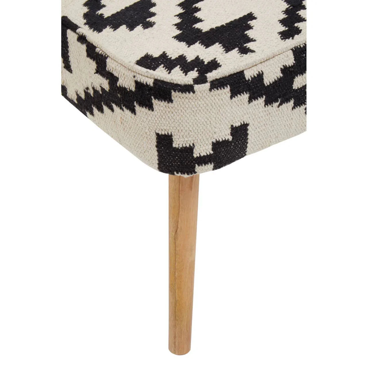 Geometric Pattern Upholstered Accent Chair