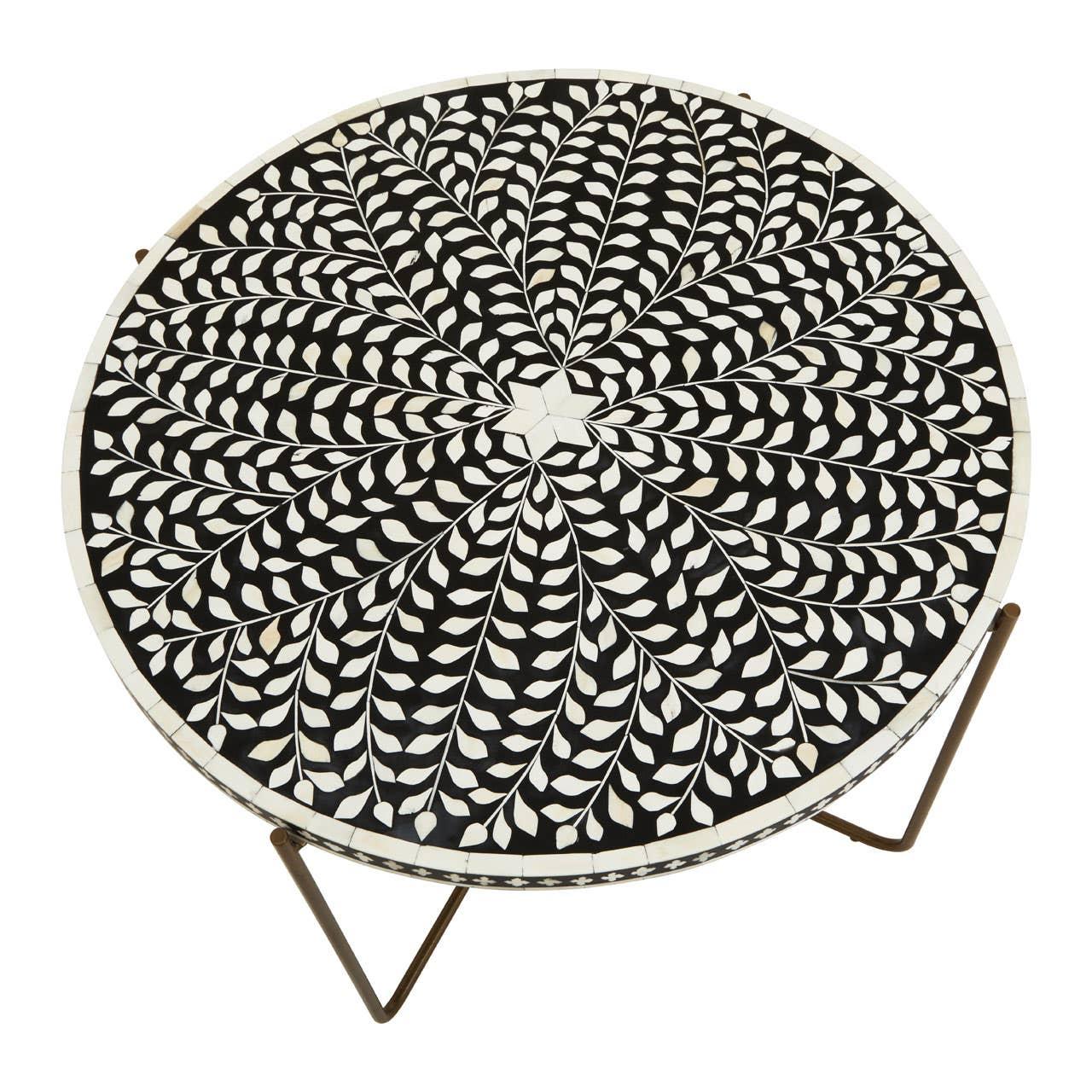 Bone Inlay Coffee Table