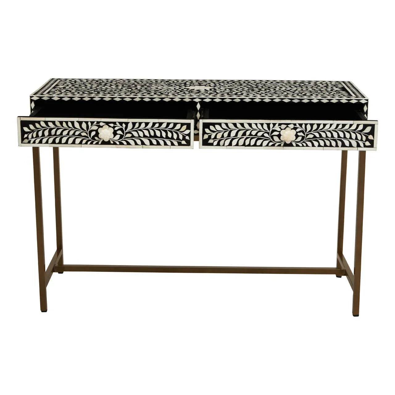 Elegant Floral Console Table