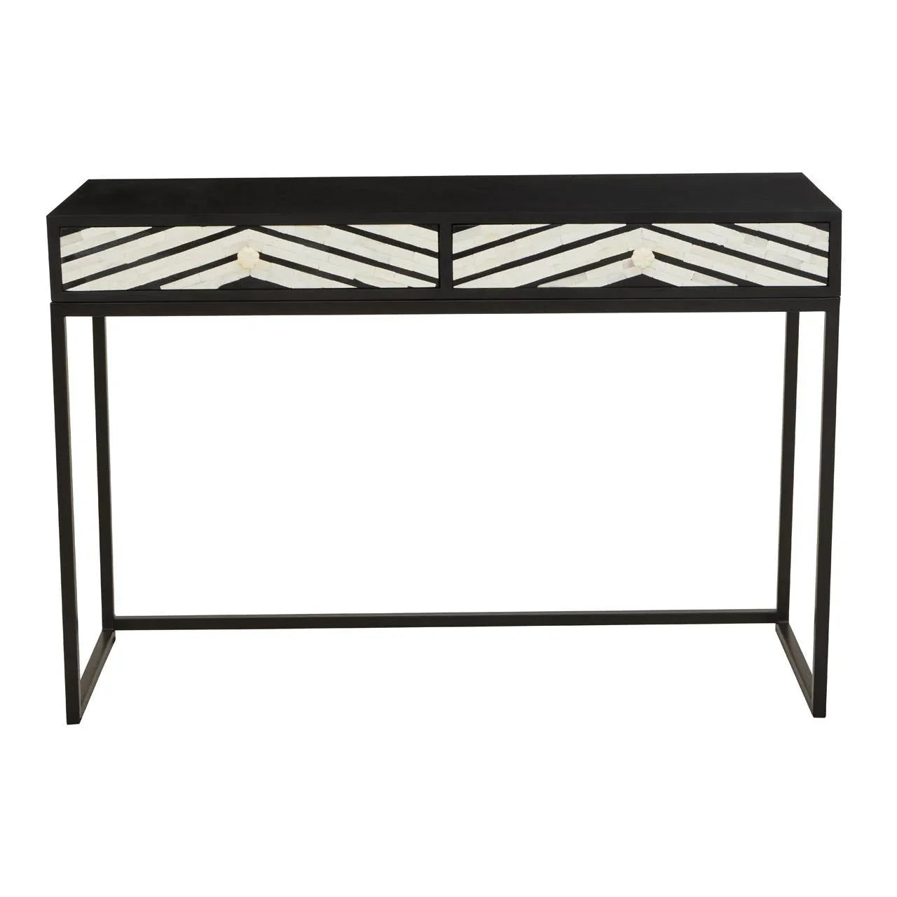 Bone Inlay Console Table
