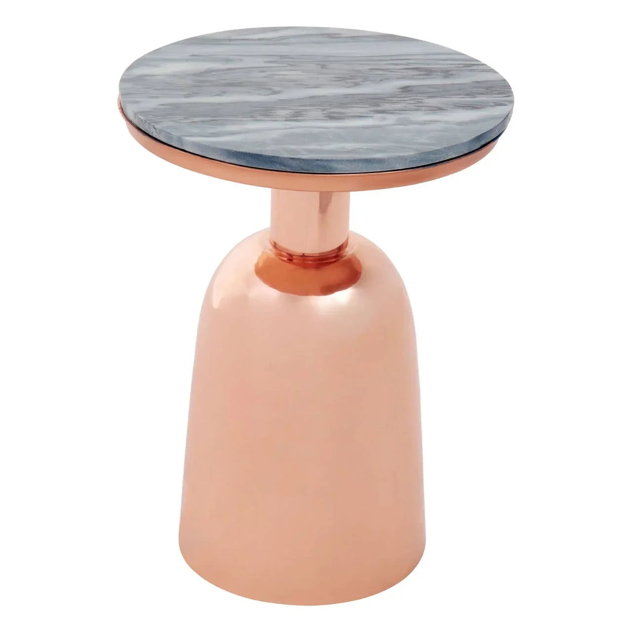 Copper & Marble Side Table
