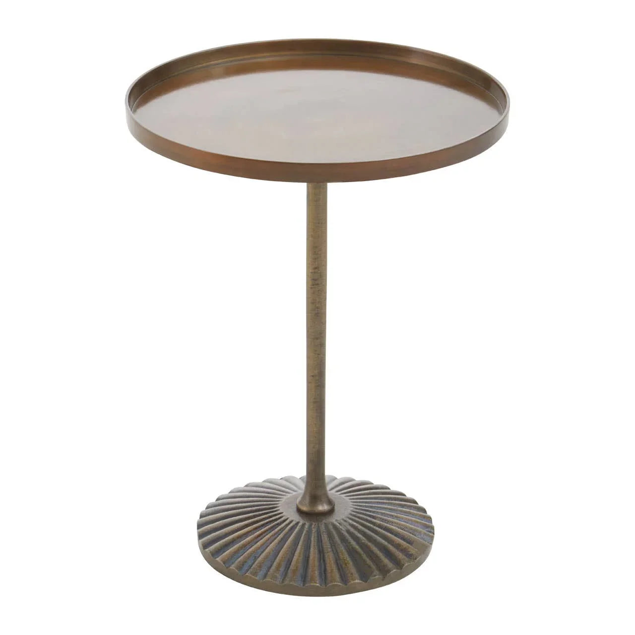 Brass Finish Large Side Table