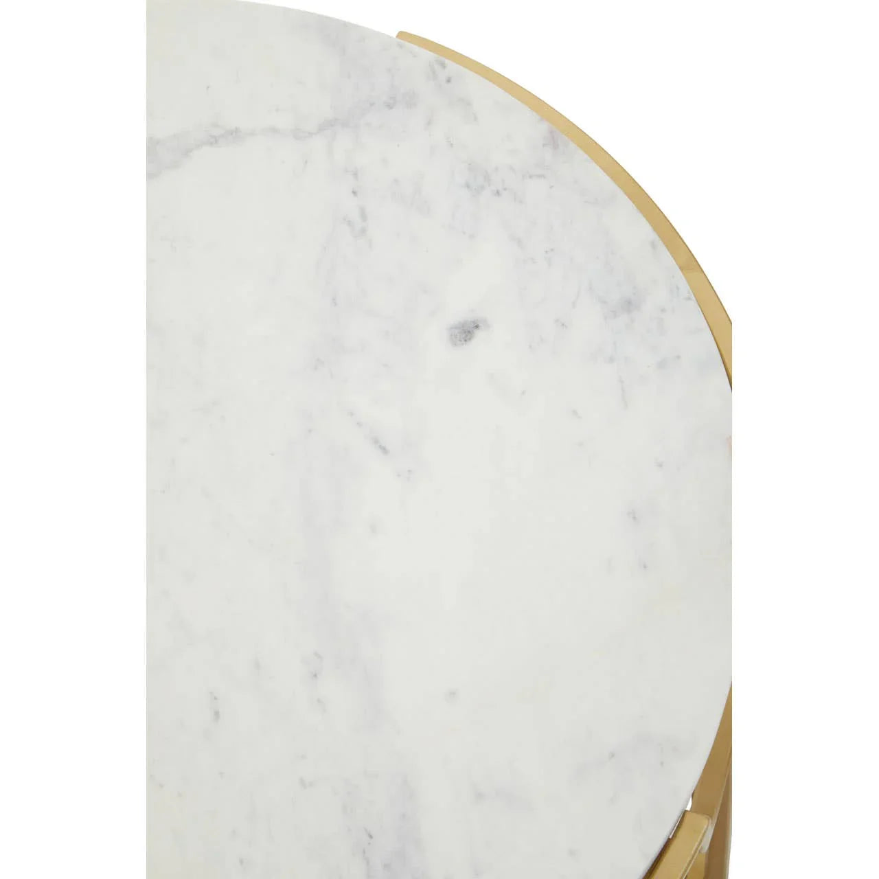 Elegant Marble Gold Side Table