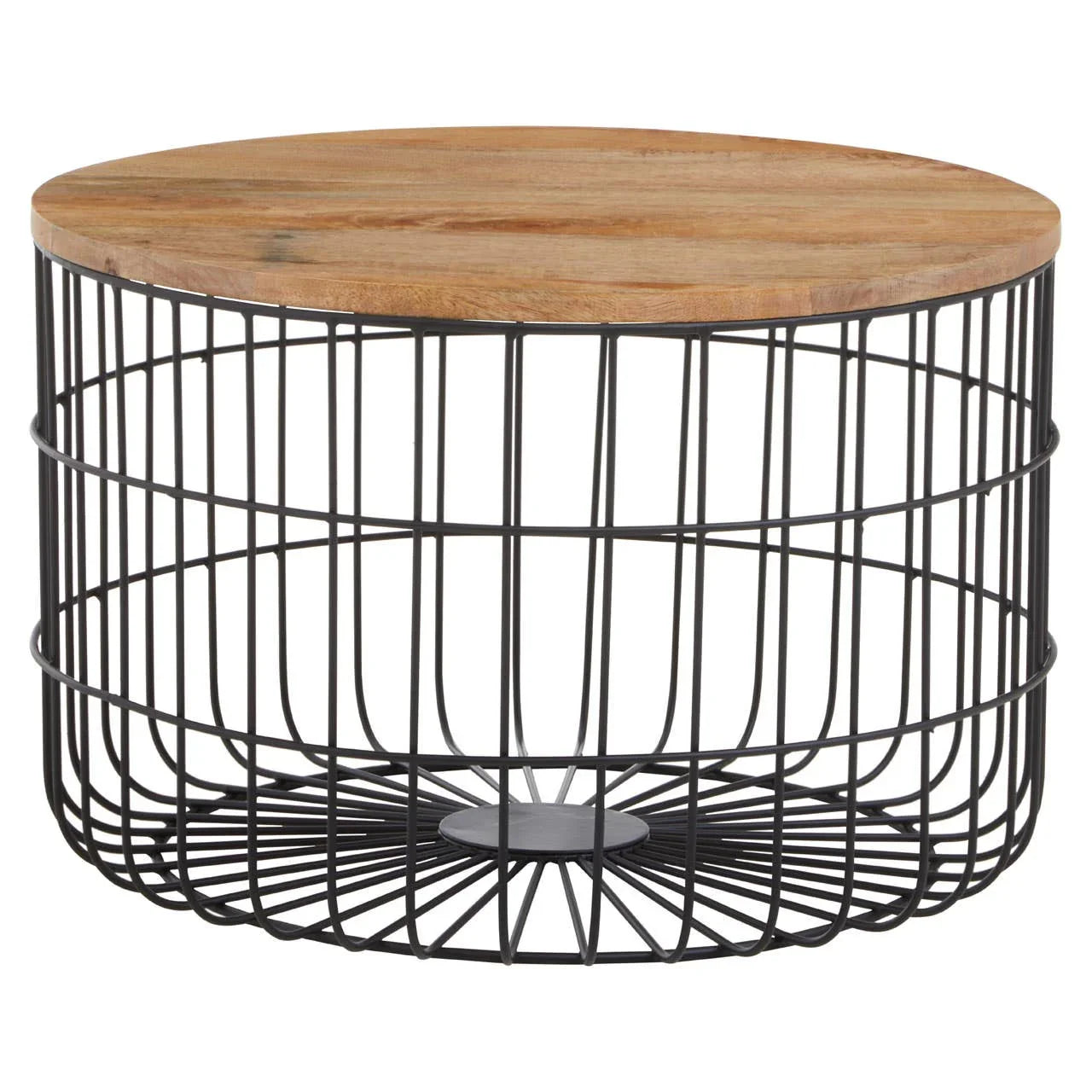 Rustic Cage Side Table