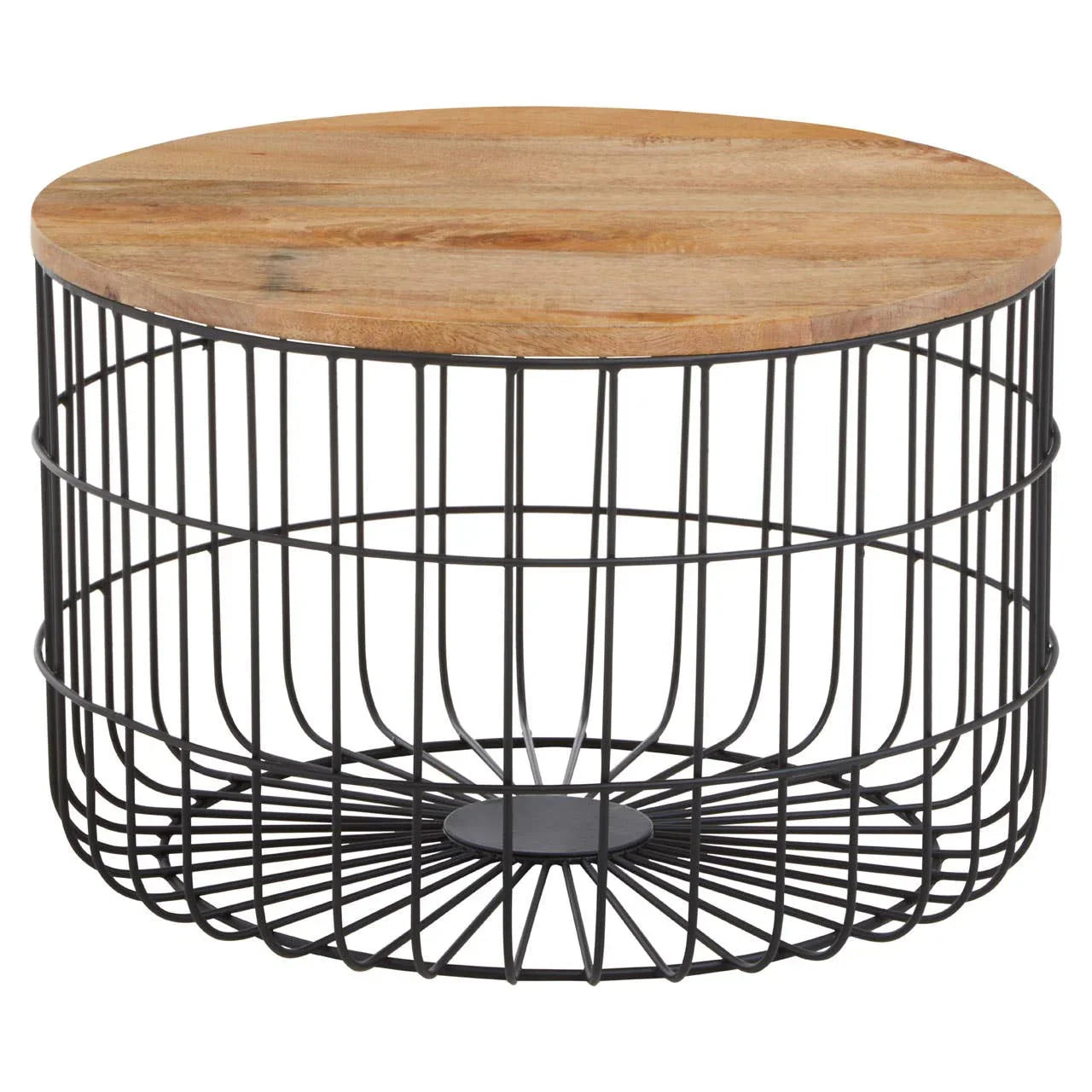 Rustic Cage Side Table