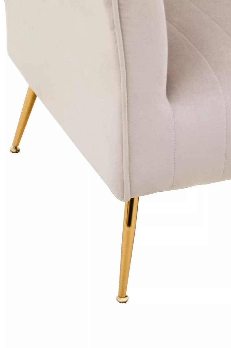 Luxe Channel Tufted Accent Chair