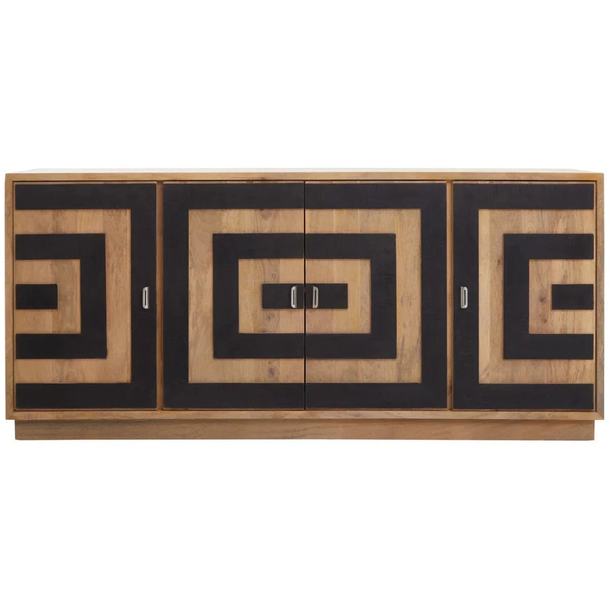 Salem 4-Door Mango Wood Sideboard with Unique Pattern