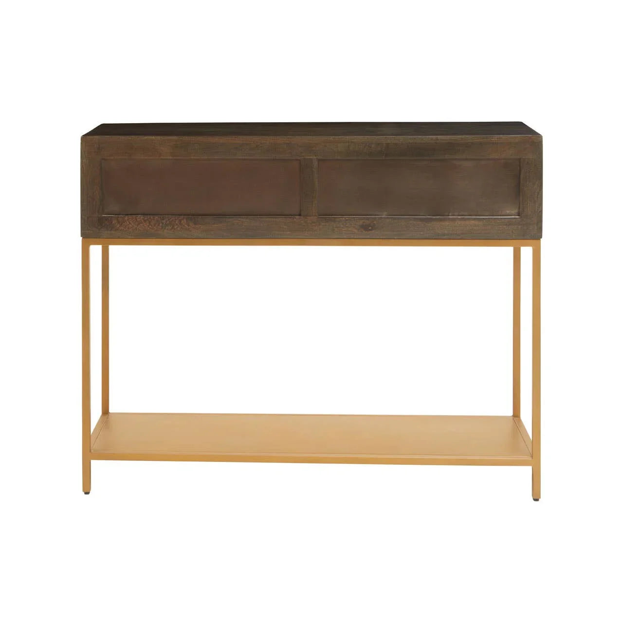 Elegant Grey Mango Wood Console