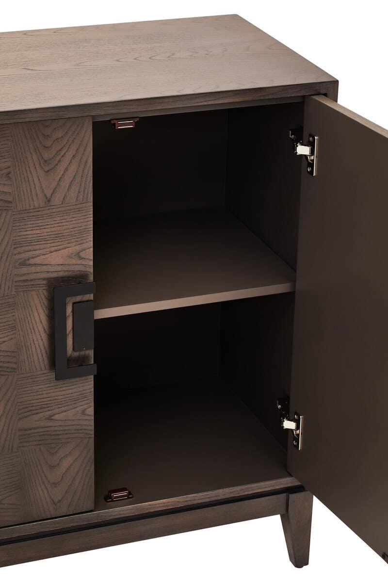 Rustic Charm 4-Door Antique Grey Sideboard